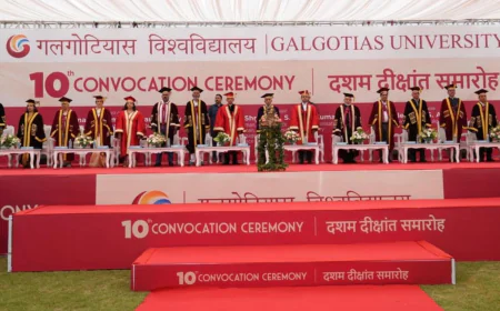 Galgotias University Hosts 10th Convocation Ceremony; Leaders Highlight Resilience, Discipline, and Lifelong Learning