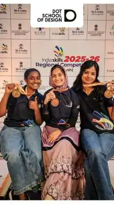 Students of DOT School of Design Secure Gold at IndiaSkills - Nationals