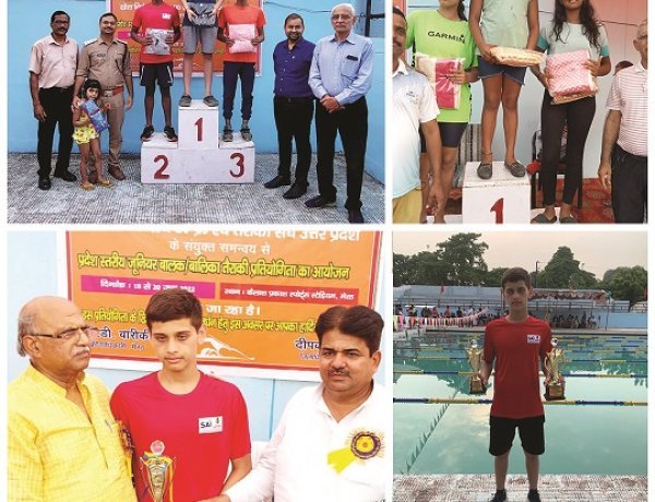 DPS Indirapuram students bagged Gold, Silver, and Bronze medals at UP’s Aquatic Junior Championship
