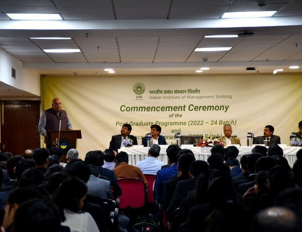 IIM Shillong hosted the Commencement Ceremony