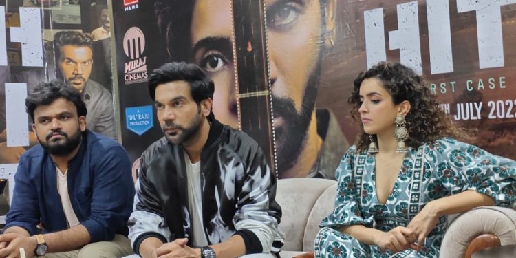 Actor Rajkummar Rao and Sanya Malhotra arrived in Jaipur for the promotion of the film “Hit-The First Case”