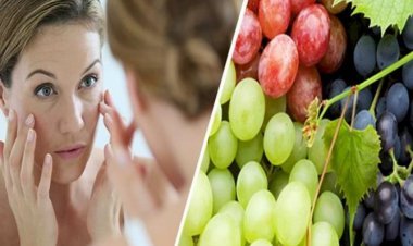 Grapes Remove The Problem Of Sunburn And Wrinkles On The Face