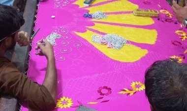 Dress of Banke Bihari is made in the mosque