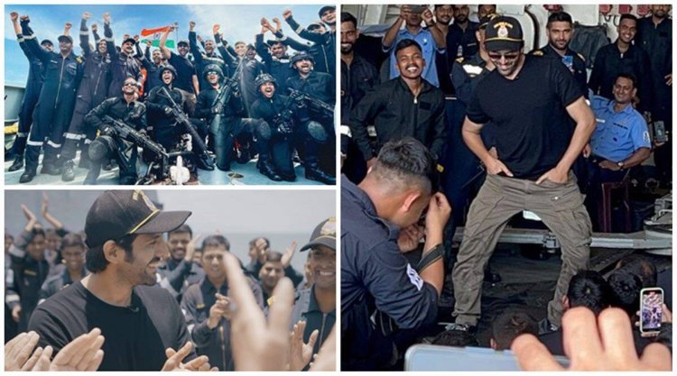 Kartik Aaryan met Indian Navy made rotis with the soldiers