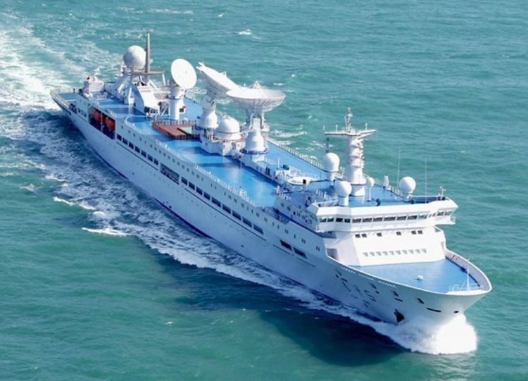 Indian Navy's eye on the movement of the Chinese spy ship Yuan Wang 5