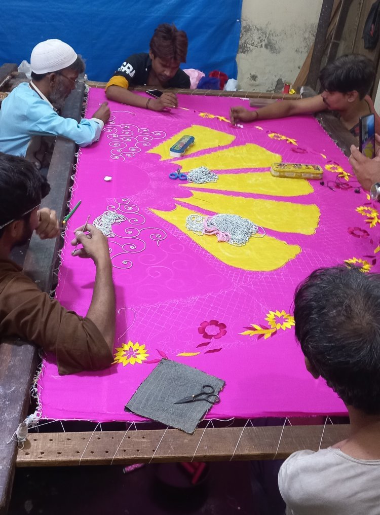 Dress of Banke Bihari is made in the mosque