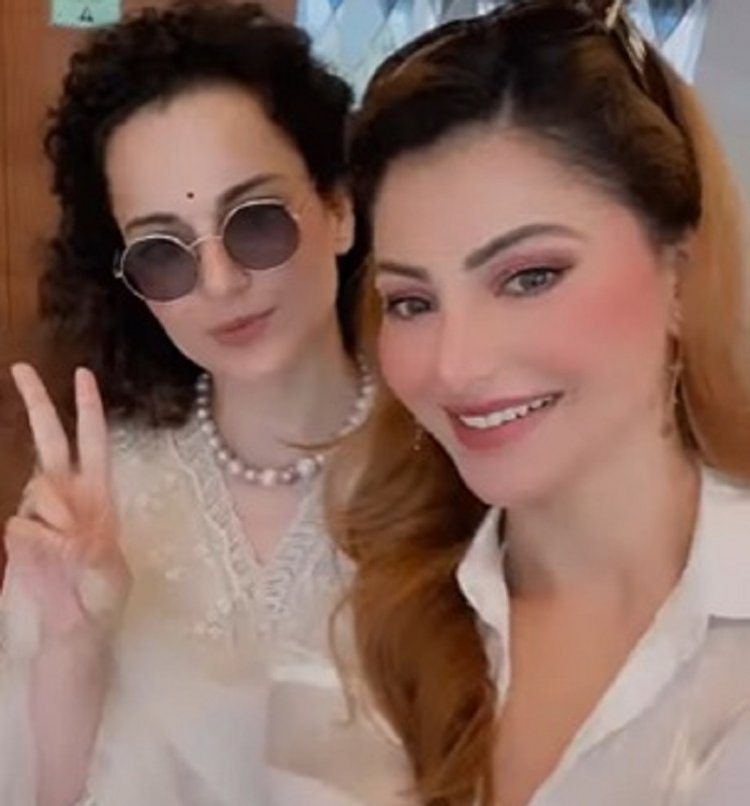 Urvashi Rautela and Kangana Ranaut, off to a special secret location, shares this update