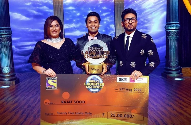 Rajat Sood became the winner of India's Laughter Champion, got trophy and prize money of Rs 25 lakh