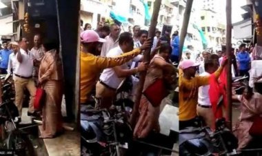 MNS leader slapped an elderly woman