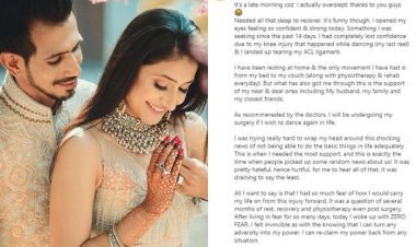 Ligament Injury Surgery of Dhanashree