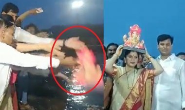 Navneet Rana trolled on Ganesh Visarjan