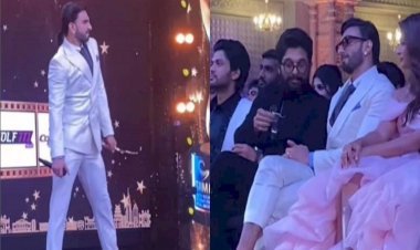 Allu Arjun And Ranveer Singh Robbed The Gathering, Did 'Srivalli' Hook Step On Stage
