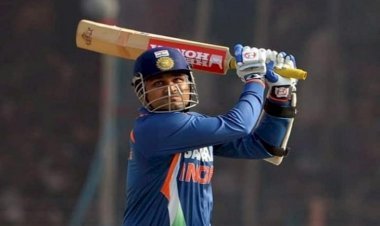 Sehwag Started The Practice To Blast With The Bat On The Field