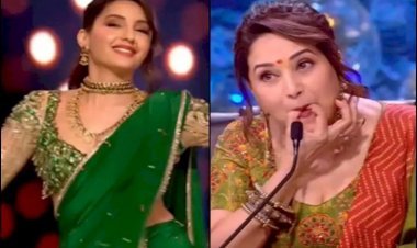 Madhuri Dixit Also Became Crazy About Nora Fatehi's Dance And Started Whistling After Seeing
