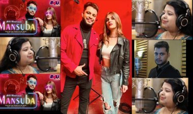 Singer Aamir Shaikh and Sadhana Verma's new song "Mansuba" has been released on B4u Music 