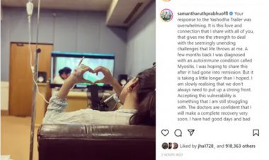 Samantha is battling myositis disease