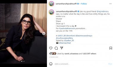 Despite the illness, Samantha started the promotion of Yashoda