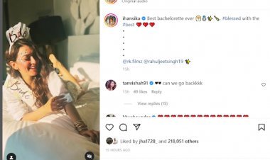 Hansika celebrated her bachelor party in Greece; Danced fiercely with friends