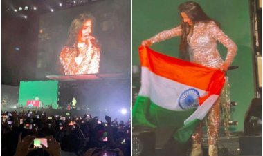 Nora Fatehi hoisted the tricolour at the FIFA World Cup event, chanted Jai Hind