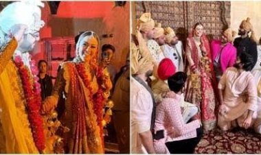 Hansika Motwani and Sohael Khaturiya as husband and wife