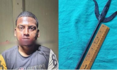 150-year-old Trishul stuck in the neck of a young man