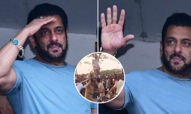 Uncontrollable crowd to meet Salman Khan; Police lathi-charged