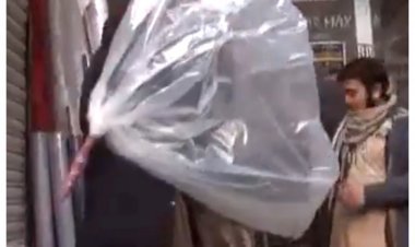 LPG sold in plastic bags in Pakistan