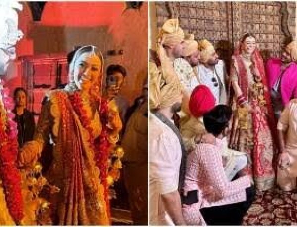 Hansika Motwani and Sohael Khaturiya as husband and wife