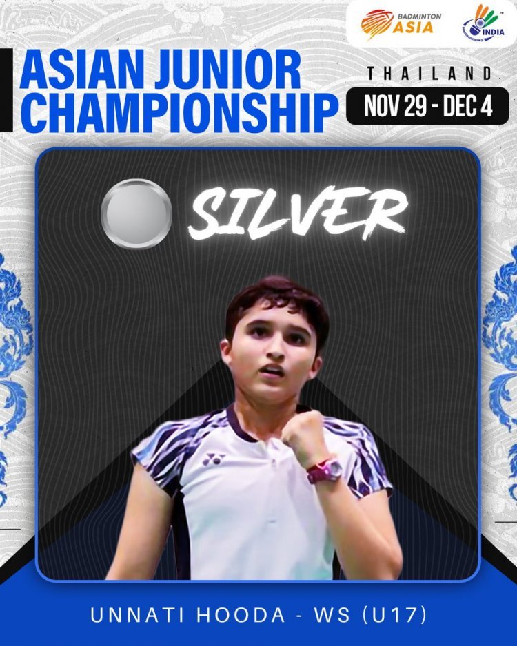Unnati Sharma won India's first silver medal in under-17 category