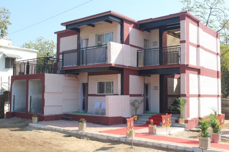 Army's first 3D printed house in Ahmedabad: built in just 12 weeks with rapid construction technology