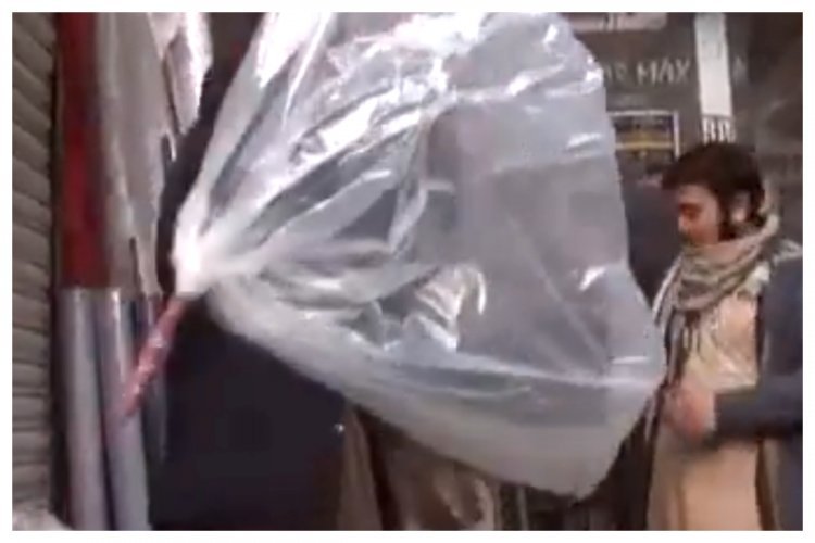 LPG sold in plastic bags in Pakistan