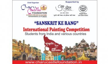 Students from 15 countries participated in Sanskriti ke Rang” International Painting Competition” organized by Charu Castle Foundation