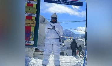 First woman officer on the world's highest battleground