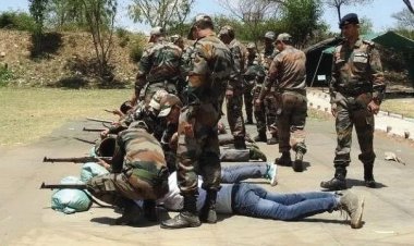 CRPF giving weapons training to villagers after the killing of 7 Hindus in Dangri