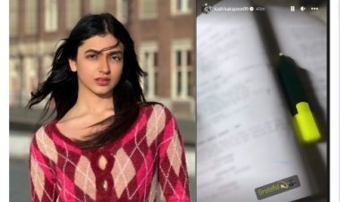 Debutant Kashika Kapoor lands another project in her kitty! Shares few deets and a glimpse of her next script.