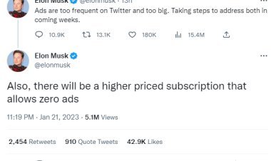 Elon Musk will bring zero ad subscription in Twitter