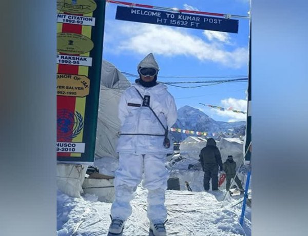 First woman officer on the world's highest battleground