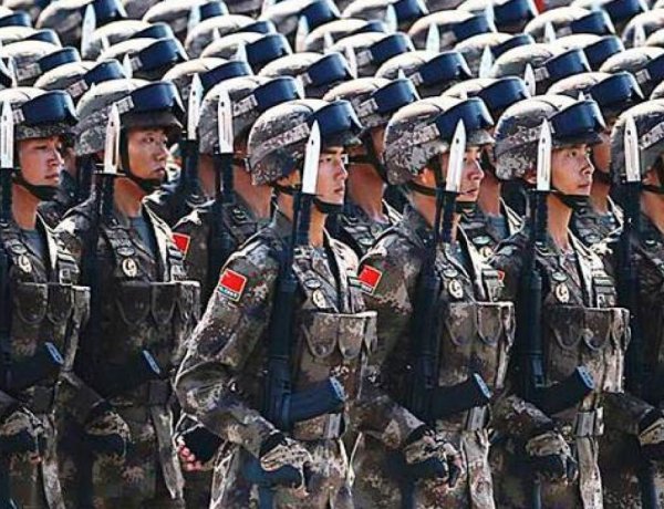 In the Chinese army, only machines are hi-tech, not soldiers