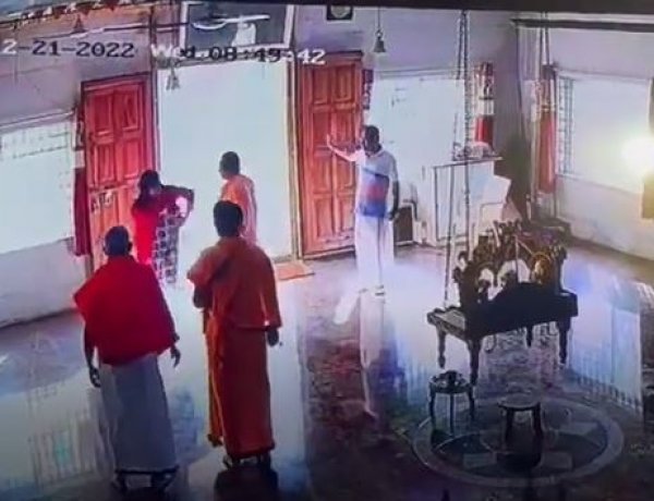 Kicked and slapped, the woman wanted to sit next to God as her husband