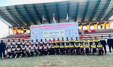 VGU won Bronze Medal in American Football: All India Inter University Championship