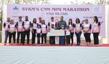 SVKM's CNM School Organizes Mini Marathon, Raises ₹6 lakh to support cancer patients