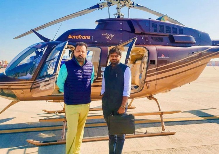 Entrepreneur Uttpal Patel meets Lakshyaraj Singh Mewar, the King of Udaipur