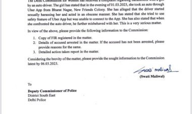 Woman journalist alleges harassment by Uber driver