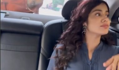 Varun wished Janhvi a funny birthday; Actor was seen running behind the car