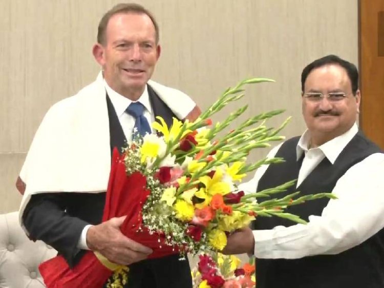 Former Australian PM Tony Abbott meets Nadda: Conversation at BJP HQ as part of 'Know BJP' campaign