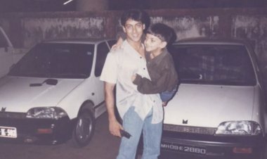 This child hanging in Salman Khan's lap is dating his own actress today! did you recognize them?