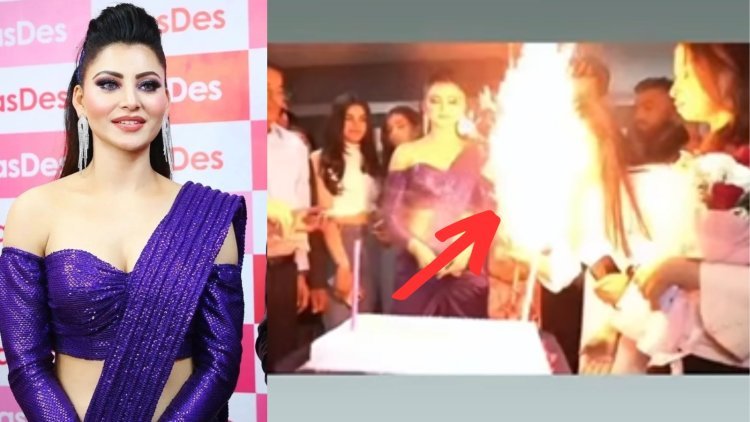 What!! Urvashi Rautela averts potential disaster at event, saves girl from fire