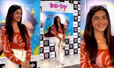 Kashika Kapoor's Chic Look Steals the Show at 'Bad Boy' Movie Private Screening