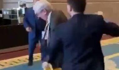 Ukrainian MP punches Russian diplomat: Meeting was going on in Turkey