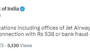 CBI raids Jet Airways founder's premises: Rs 538 crore bank fraud case